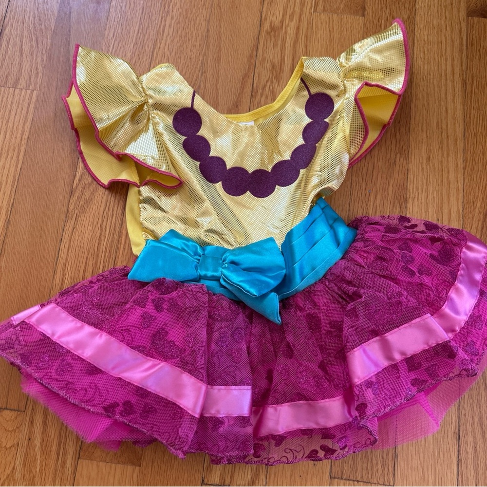 Disney fancy Nancy Kids Yellow and Pink Costume Dress size 3
